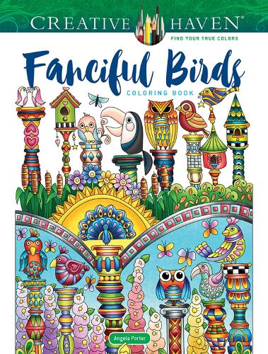 Паперова книга «Creative Haven Fanciful Birds Coloring Book», автор Анжела Портер - фото №1