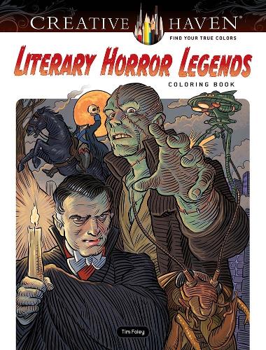 Паперова книга «Creative Haven Literary Horror Legends Coloring Book», автор Тім Фолі - фото №1
