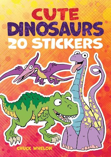 Бумажная книга «Cute Dinosaurs Stickers: 20 Stickers», автор Чак Велон - фото №1