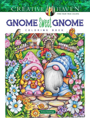 Бумажная книга «Creative Haven Gnome Sweet Gnome Coloring Book», автор Тереза Гудридж - фото №1