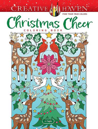 Бумажная книга «Creative Haven Christmas Cheer Coloring Book», автор Джо Тейлор - фото №1