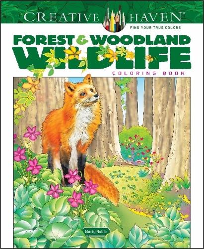Бумажная книга «Creative Haven Forest & Woodland Wildlife Coloring Book», автор Марти Нобл - фото №1