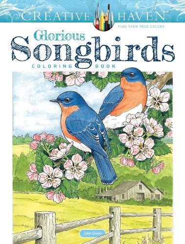 Бумажная книга «Creative Haven Glorious Songbirds Coloring Book», автор Джон Грин - фото №1