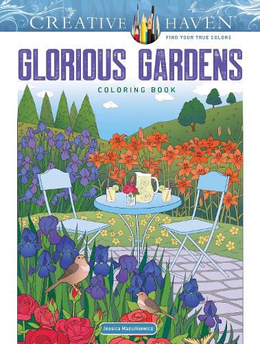 Бумажная книга «Creative Haven Gorgeous Gardens Coloring Book», автор Джессика Мазуркевич - фото №1