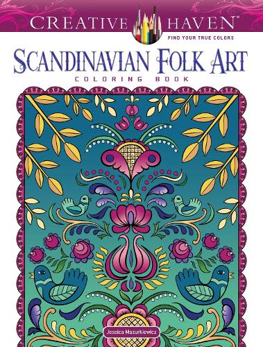 Паперова книга «Creative Haven Scandinavian Folk Art Coloring Book», автор Джессіка Мазуркевич - фото №1
