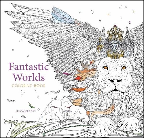 Бумажная книга «Fantastic Worlds Coloring Book», автор Алессандра Фузи - фото №1