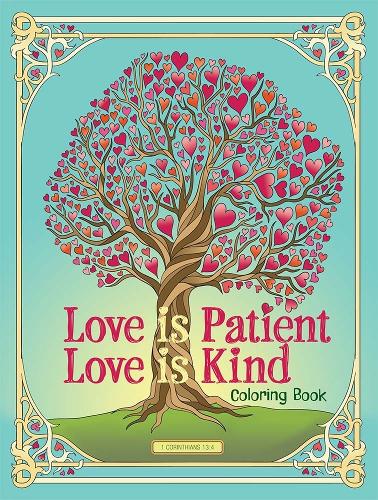 Бумажная книга «Love is Patient, Love is Kind Coloring Book», автор Джессика Мазуркевич - фото №1