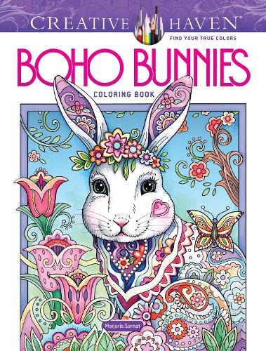Бумажная книга «Creative Haven Boho Bunnies Coloring Book», автор Марджори Сарнат - фото №1