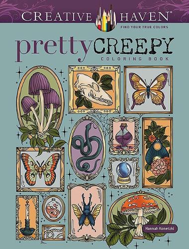 Бумажная книга «Creative Haven Pretty Creepy Coloring Book», автор Ханна Конецки - фото №1
