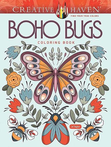 Бумажная книга «Creative Haven Boho Bugs Coloring Book», автор Джо Тейлор - фото №1