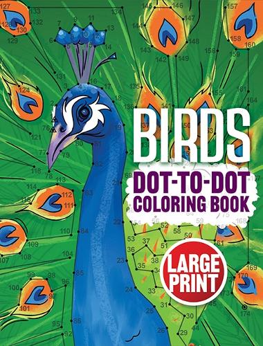 Бумажная книга «Birds Dot-to-Dot Coloring Book: Large Print», автор Dover Publications Inc - фото №1