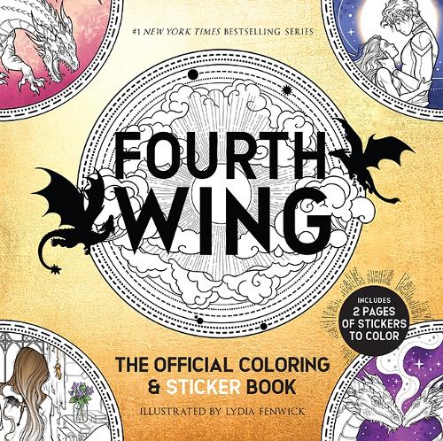 Бумажная книга «Fourth Wing: The Official Coloring & Sticker Book: Includes 2 Pages of Stickers to Color», автор Лидия Фенвик - фото №1