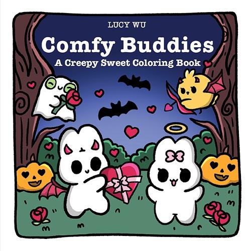 Паперова книга «Comfy Buddies: A Creepy Sweet Coloring Book», автор Люсі Ву - фото №1