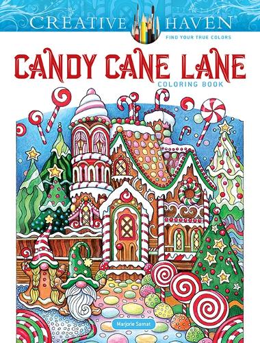Бумажная книга «Creative Haven Candy Cane Lane Coloring Book», автор Марджори Сарнат - фото №1