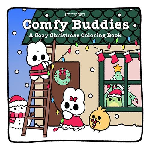 Бумажная книга «Comfy Buddies: A Cozy Christmas Coloring Book», автор Люси Ву - фото №1