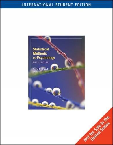 Паперова книга «Statistical Methods for Psychology, International Edition», автор Девід Говелл - фото №1