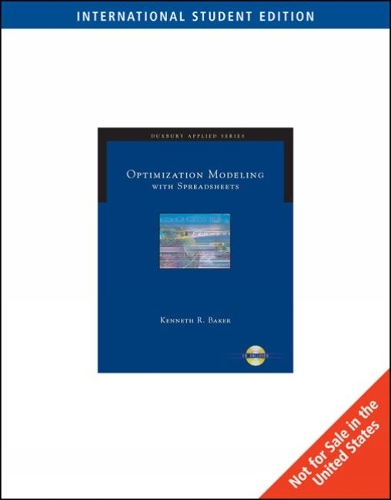 Паперова книга «ISE-OPTIMIZATION MODELING WITHSPREADSHEETS», автор Кеннет Бейкер - фото №1