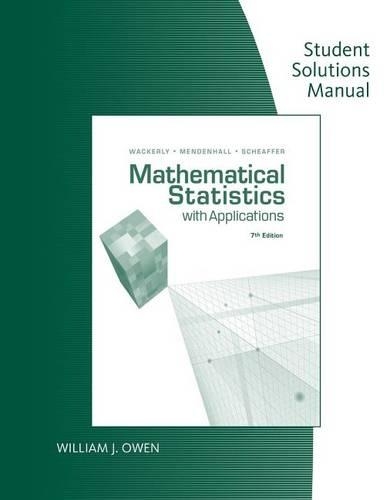 [object Object] «Student Solutions Manual for Wackerly/Mendenhall/Scheaffer's  Mathematical Statistics with Applications, 7th», авторов Деннис Уэкерли, Ричард Шиффер, Уильям Менденхолл - фото №1