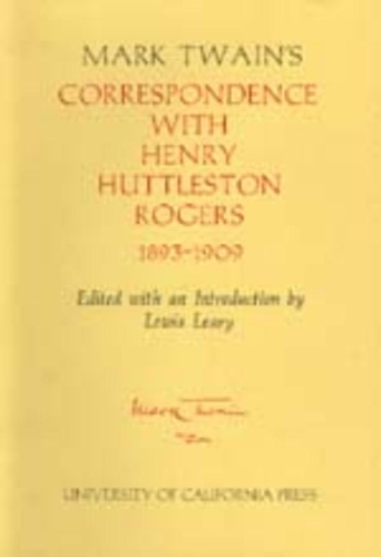 Бумажная книга «Mark Twain's Correspondence with Henry Huttleston Rogers, 1893-1909», автор Марк Твен - фото №1
