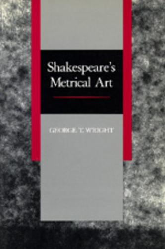 Бумажная книга «Shakespeare's Metrical Art», автор Джордж Т. Райт - фото №1