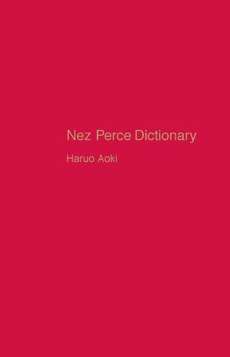 Паперова книга «Nez Perce Dictionary», автор Харуо Аокі - фото №1