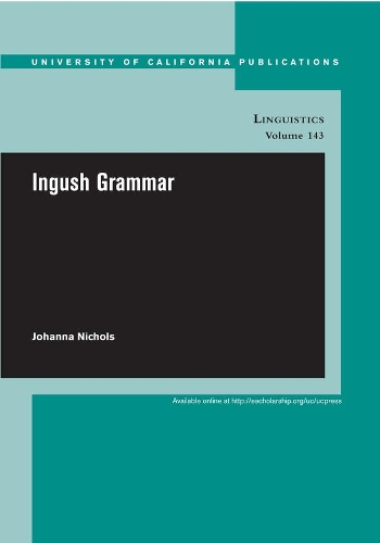 Паперова книга «Ingush Grammar», автор Джоанна Ніколс - фото №1