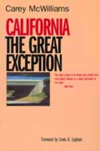 Паперова книга «California: The Great Exception», автор Кері МакВільямс - фото №1