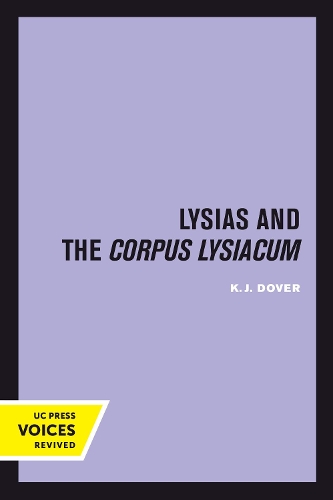 Паперова книга «Lysias and the Corpus Lysiacum», автор К.Дж. Довер - фото №1