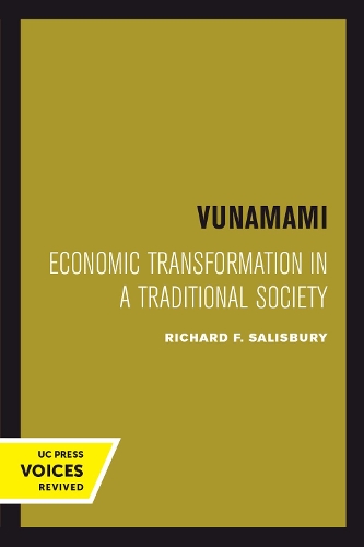 Бумажная книга «Vunamami: Economic Transformation in a Traditional Society», автор Ричард Ф. Солсбери - фото №1
