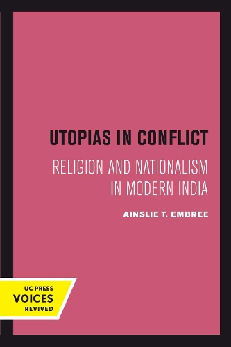 Бумажная книга «Utopias in Conflict: Religion and Nationalism in Modern India», автор Эйнсли Т. Эмбри - фото №1