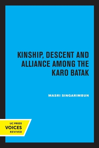 Паперова книга «Kinship, Descent and Alliance among the Karo Batak», автор Масрі Сінгарімбун - фото №1