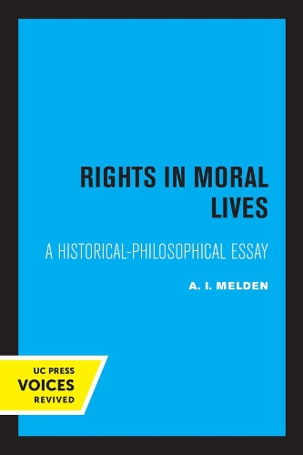 Бумажная книга «Rights in Moral Lives: A Historical-Philosophical Essay», автор А. И. Мелден - фото №1