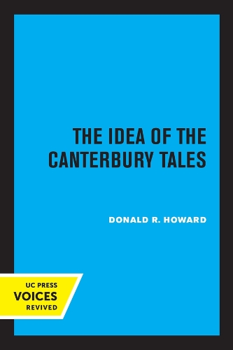 Бумажная книга «The Idea of the Canterbury Tales», автор Дональд Р. Ховард - фото №1