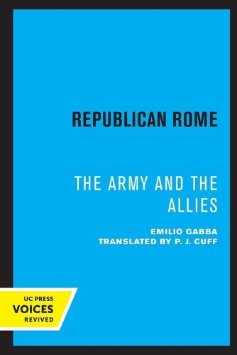 Бумажная книга «Republican Rome: The Army and the Allies», автор Эмилио Габба - фото №1