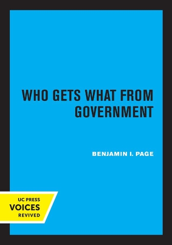 Паперова книга «Who Gets What from Government», автор Бенджамін І. Пейдж - фото №1