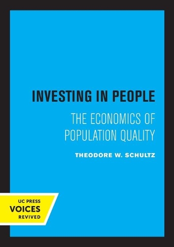 Бумажная книга «Investing in People: The Economics of Population Quality», автор Теодор В. Шульц - фото №1