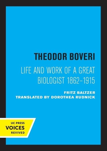 Паперова книга «Theodor Boveri: Life and Work of a Great Biologist», автор Фріц Балтцер - фото №1