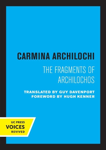 Бумажная книга «Carmina Archilochi: The Fragments of Archilochos», автор Кармина Архилохи - фото №1