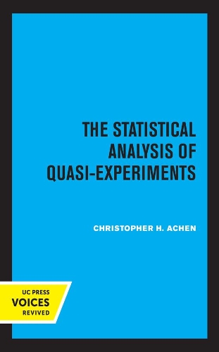 Паперова книга «The Statistical Analysis of Quasi-Experiments», автор Крістофер Х. Ачен - фото №1