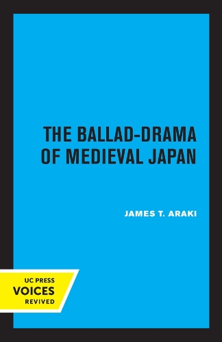 Паперова книга «The Ballad-Drama of Medieval Japan», автор Джеймс Т. Аракі - фото №1