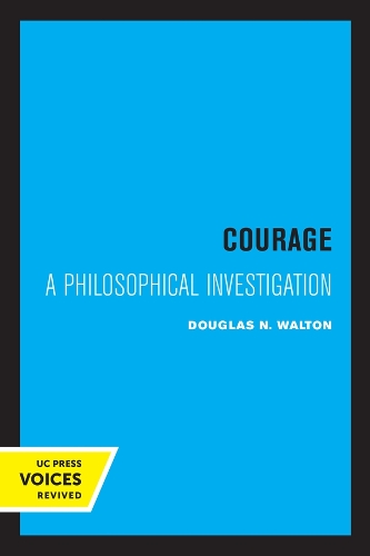 Паперова книга «Courage: A Philosophical Investigation», автор Дуглас Н. Волтон - фото №1