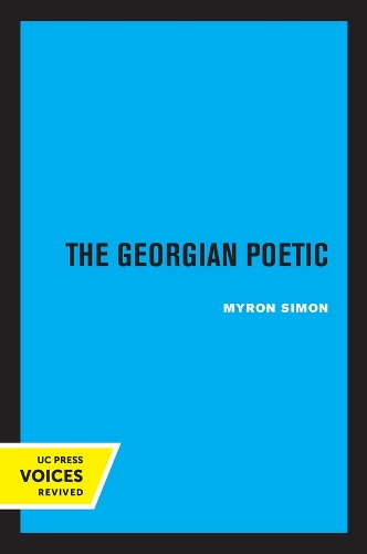 Паперова книга «The Georgian Poetic», автор Мирон Саймон - фото №1