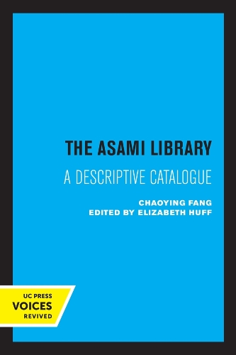 Паперова книга «The Asami Library: A Descriptive Catalogue», автор Чаоїн Фанг - фото №1