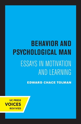 Паперова книга «Behavior and Psychological Man: Essays in Motivation and Learning», автор Едвард Чейз Толман - фото №1
