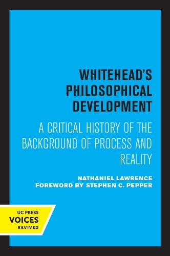 Бумажная книга «Whitehead's Philosophical Development: A Critical History of the Background of Process and Reality», автор Натаниэль Лоуренс - фото №1