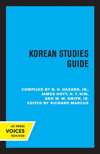 Паперова книга «Korean Studies Guide», авторів Б. Х. Хазард, Г. Т. Кім, Джеймс Хойт, В. В. Сміт - фото №1