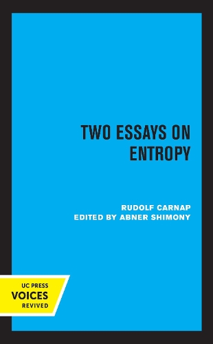 Бумажная книга «Two Essays on Entropy», автор Рудольф Карнап - фото №1