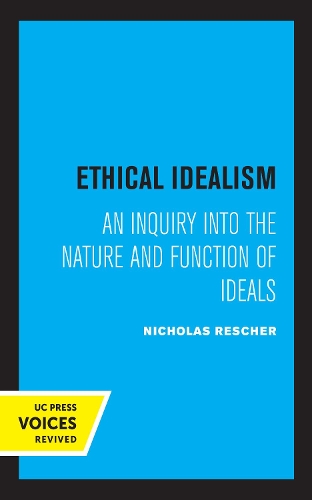 Бумажная книга «Ethical Idealism», автор Николас Решер - фото №1