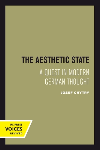 Паперова книга «The Aesthetic State: A Quest in Modern German Thought», автор Джозеф Читри - фото №1