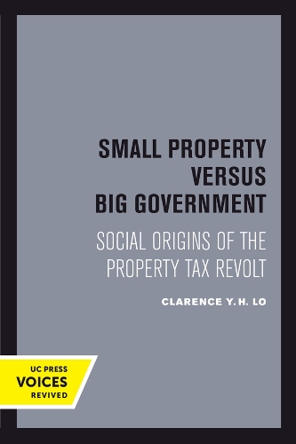 Бумажная книга «Small Property versus Big Government: Social Origins of the Property Tax Revolt», автор Кларенс Й. Х. Ло - фото №1